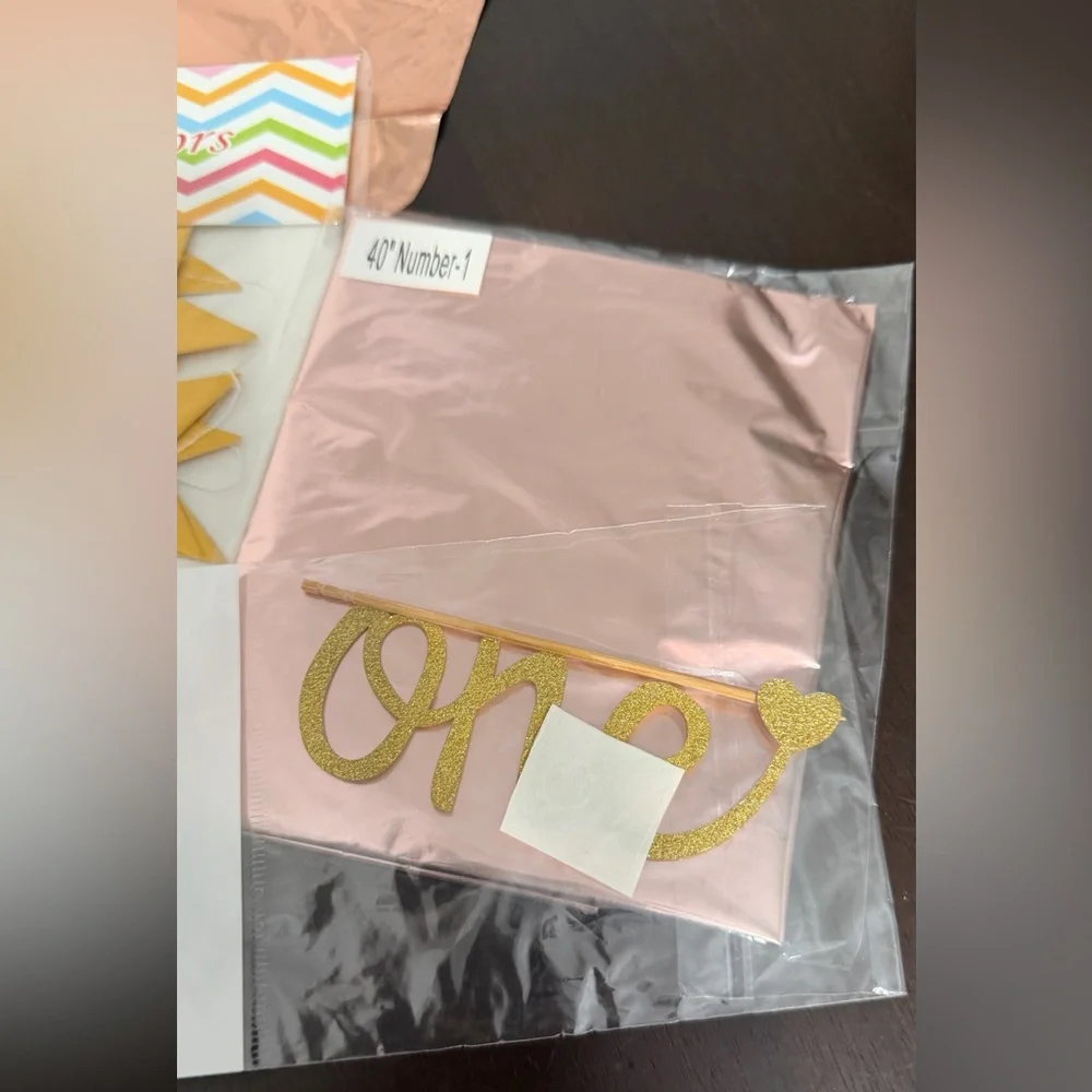 40 piece 1st birthday kit for girls!